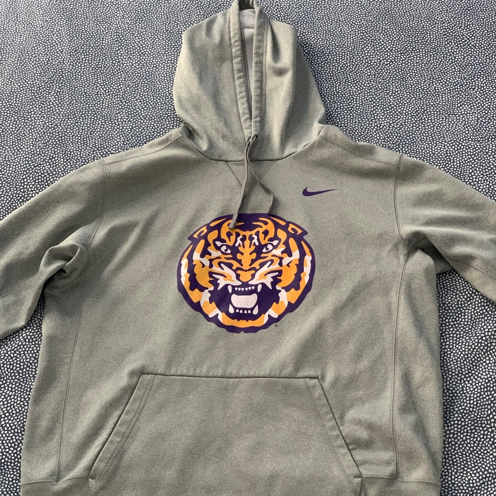 Nike Limited Edition LSU Secondary Logo Hoodie.
